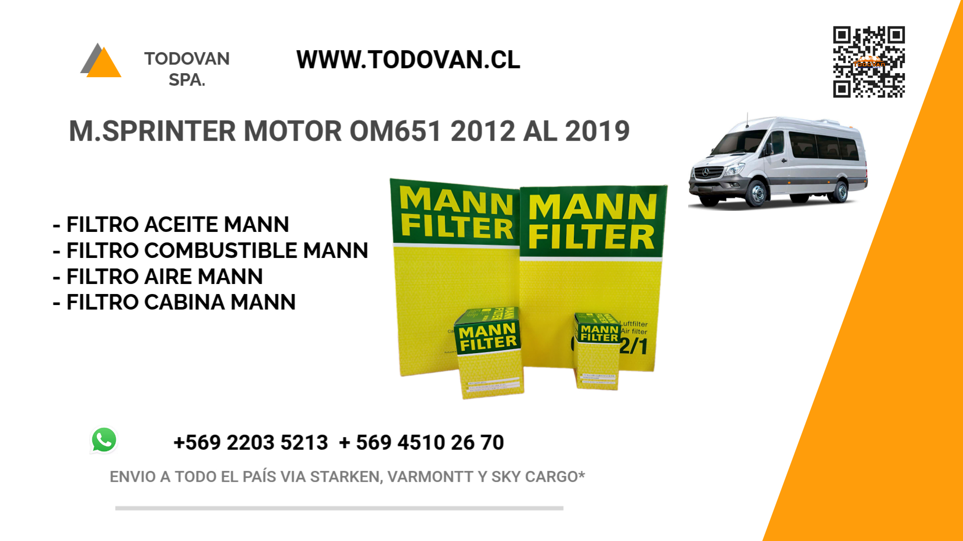 Pack Filtros Sprinter Motor O 651